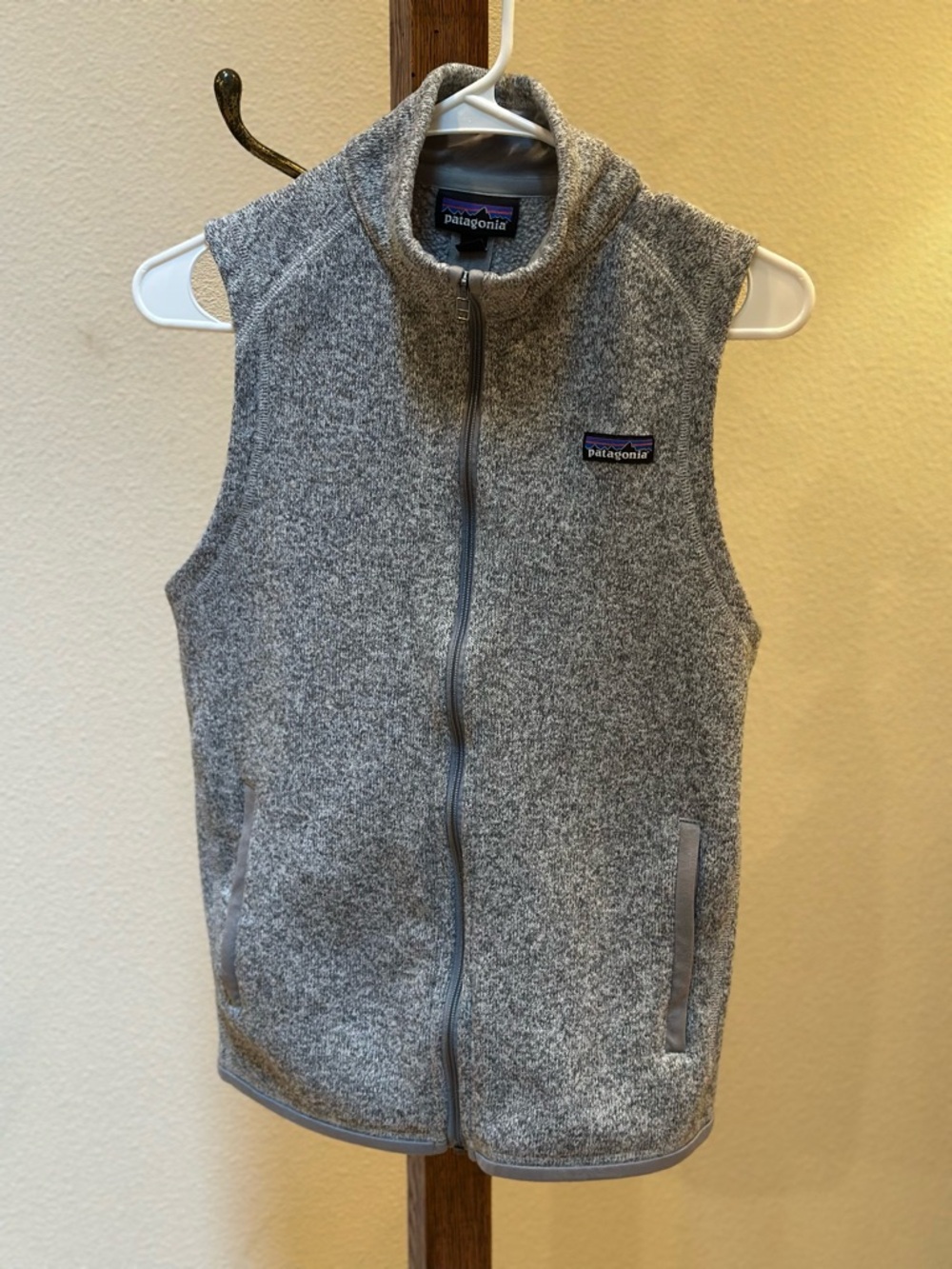Patagonia Better Sweater Women’s Heather Gray Zip-Up Fleece Vest